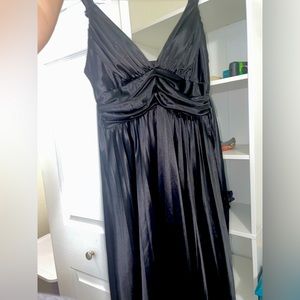 Formal silky smooth little black dress